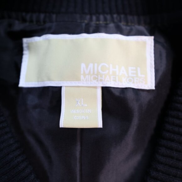 MICHAEL Michael Kors Olive Green Quilted Bomber Jacket Size XL Trending Color - Picture 8 of 10